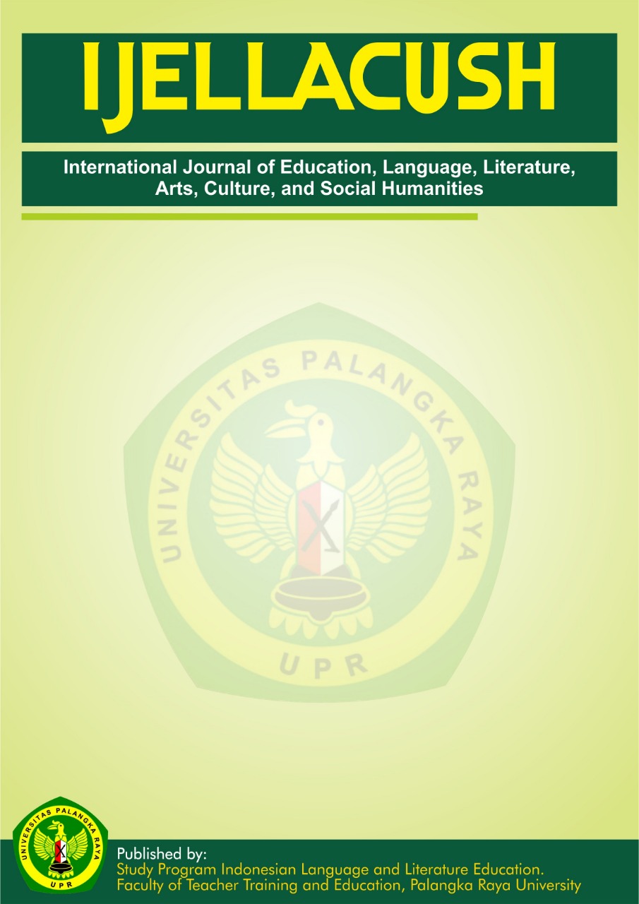 					View Vol. 2 No. 3 (2024): August : International Journal of Education, Language, Literature, Arts, Culture, and Social Humanities
				